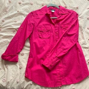 JCrew XS pink shirt